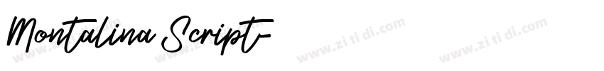 Montalina Script字体转换 Montalina Script字体转换